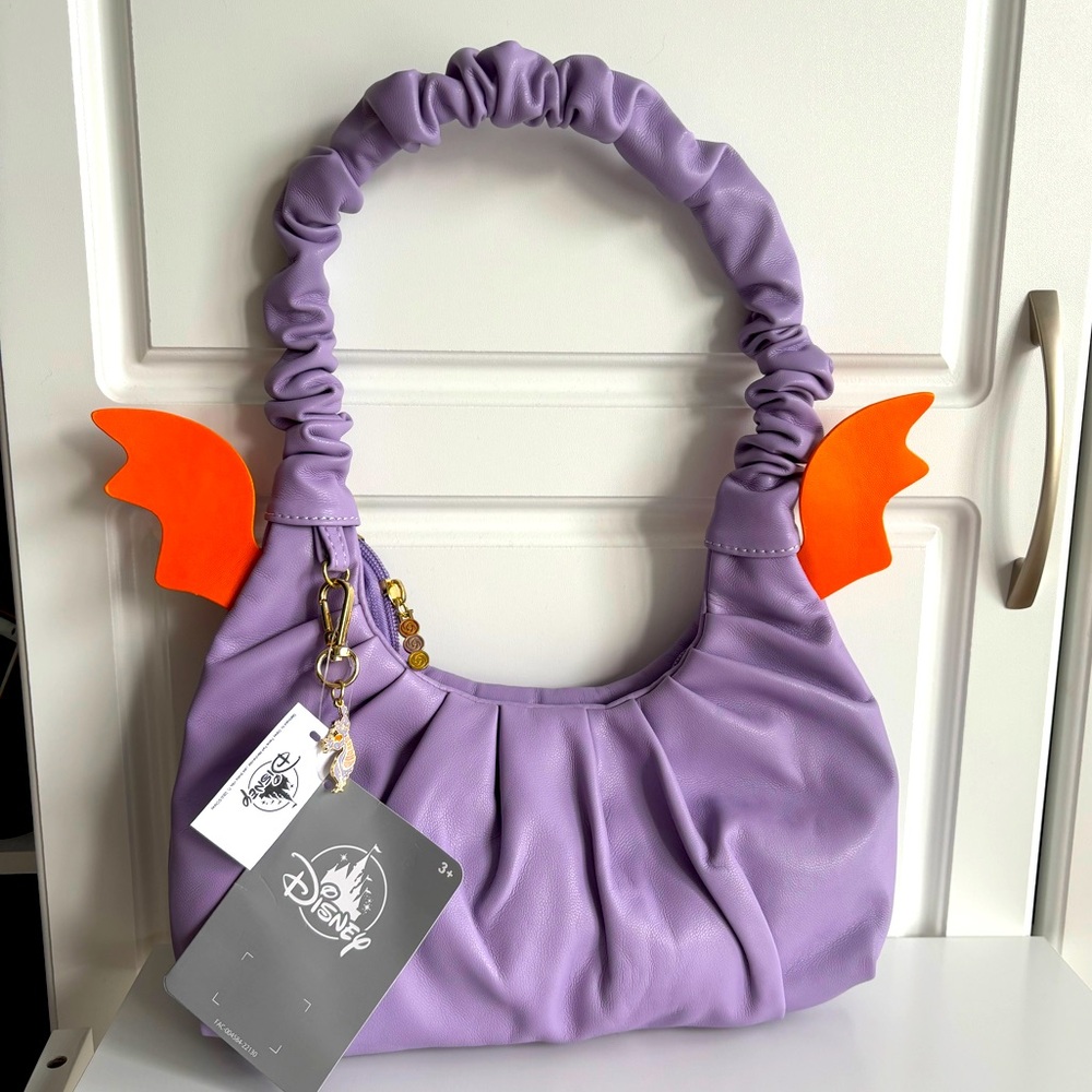 Disney Parks Epcot 40th Anniversary Figment Handbag Purse Bag